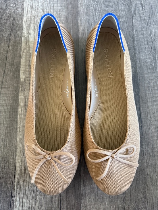 Rothy's Shoes - Rothy’s Shoes Brown The Ballet Flat Size 7.5 Bow Detail Slip Ons